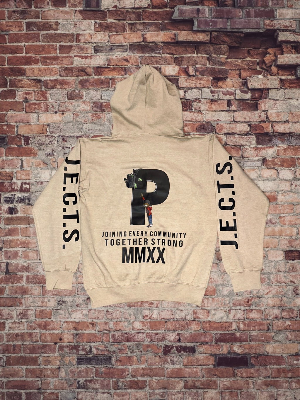 J.E.C.T.S. PULLOVER HOODIE (SAND)